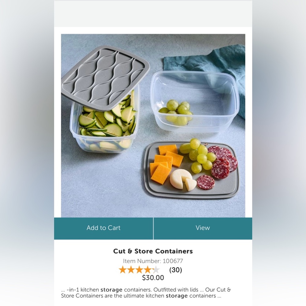 Cut & Store containers